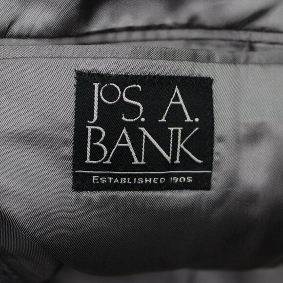 Jos. A. Bank Gordon Blazer Men 40 Regular Gray 100% Camel 2 Button Sports Jacket - Picture 10 of 15
